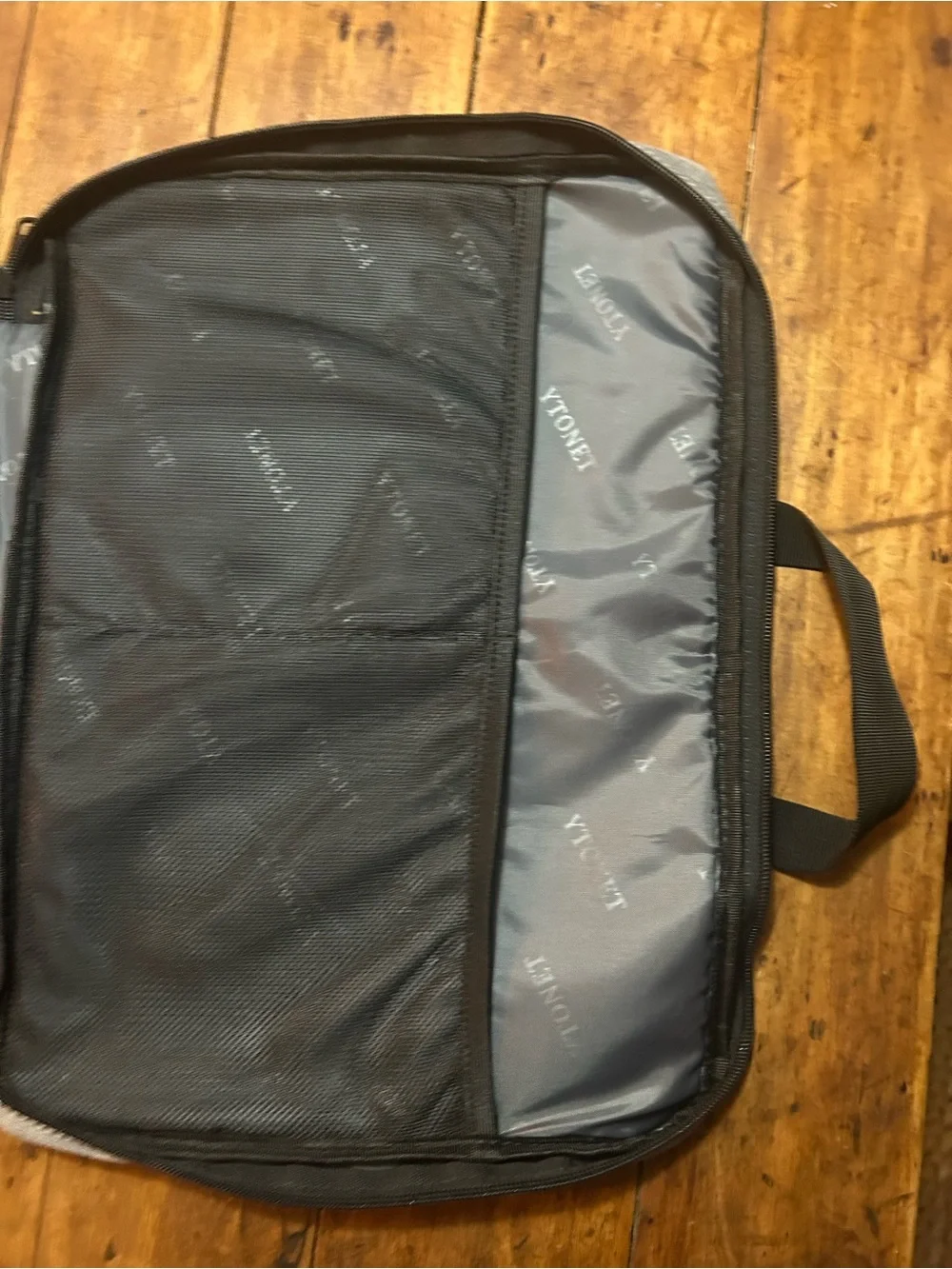 Gray and Black Laptop Briefcase -Carry Bag